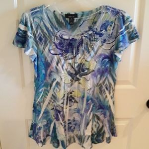 Shortsleeve tunic top